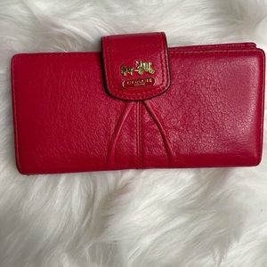 Coach Soft wallet with logo snap closure
